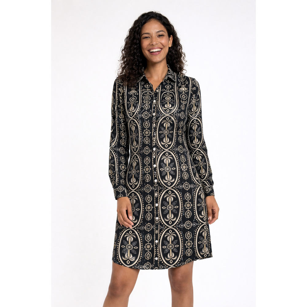 NWT Haute Hippie Long Sleeve Shirt Dress, Size M